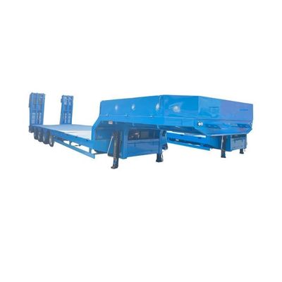 Customized 4 Axle Low Loader Trailer 60T-100T Lowbed Semi Trailer With Jost E100 Landing Gear