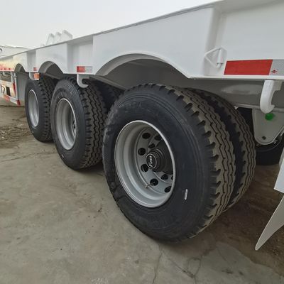 Large Capacity 70t Van Type Semi Lowbed Trailer For Heavy Duty Transportation