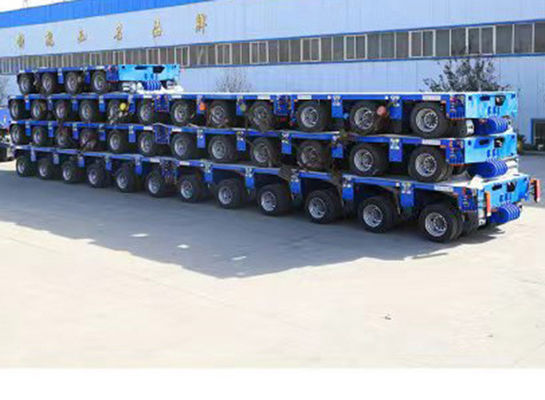 200ton Hydraulic Modular Trailer Lowbed Trailer For Smooth Load Handling