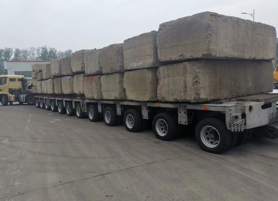 Customized 200t Hydraulic Axle Modular Trailer With ABS Braking System