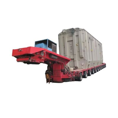 9 Line 18 Axle Hydraulic Steering Modular Trailer For Heavy Equipment Transport
