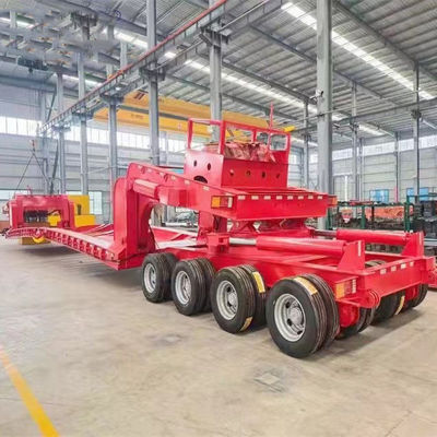 200t Hydraulic Modular Trailer Lowboy Steering Extendable Tank Body Transporting