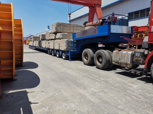Multi Rotary Axles 100-300 Ton Hydraulic Modular Trailer For Heavy Machine Loading