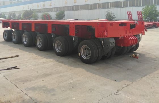 Heavy Equipment Trailer 300 Ton Hydraulic Semi Trailer With Steel Structure