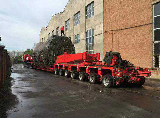 500 Tons Hydraulic Flatbed Trailer With Fuwa / BPW Axle And Customization Option